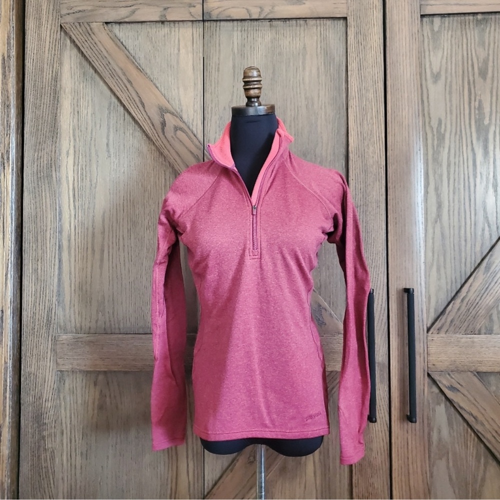 Size Small Patagonia Pink Capilene Half Zip Sweatshirt